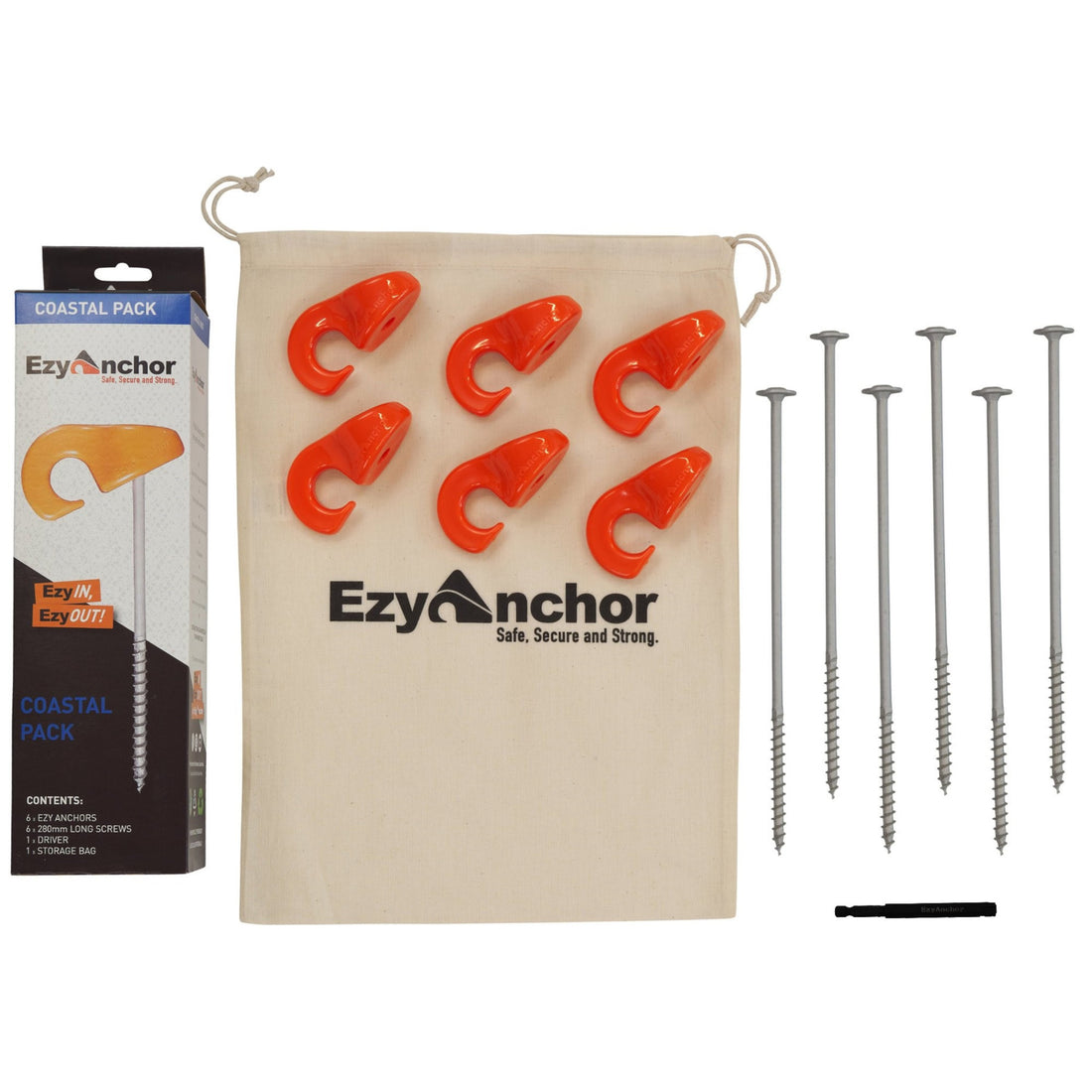 Ezy Anchor Coastal Pack Included Items